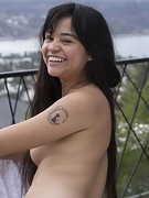 Joaquina strips naked on her outside balcony - picture #5