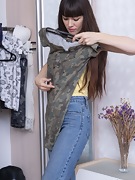 Chernika masturbates as she tries on her clothes - picture #6