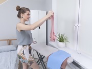Amanda Clarke irons her clothes and masturbates - picture #2