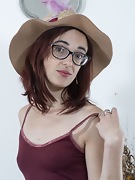 Anika poses wearing her favorite new hat - picture #7