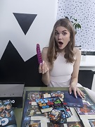Amanda Clarke masturbates after a board game - picture #6