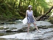 Abby gets naked by her favorite river - picture #18