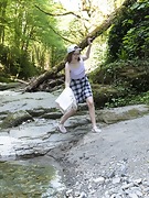 Abby gets naked by her favorite river - picture #19