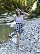 Abby gets naked by her favorite river - picture #31