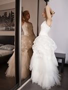 Little Angel trying on a wedding dress - picture #6