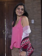 Karen H poses in her sexy new pink blouse - picture #4