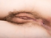 Eva Strawberry strips nude applying lip gloss - picture #6