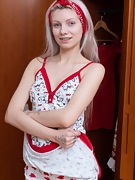 Vasya Sylvia strips naked by her wardrobe today - picture #11