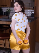 Krista Williams enjoys an orange and nakedness - picture #8