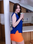 Helen Dawson strips naked by her kitchen - picture #4