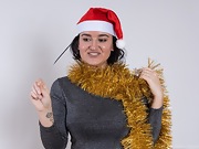 Ramira strips naked wearing her holiday hat - picture #8
