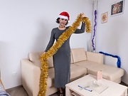 Ramira strips naked wearing her holiday hat - picture #12