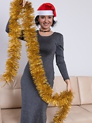 Ramira strips naked wearing her holiday hat - picture #13