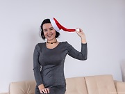 Ramira strips naked wearing her holiday hat - picture #18