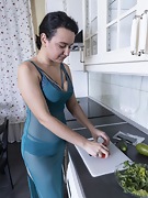 Ramira enjoys getting naked in her kitchen - picture #5
