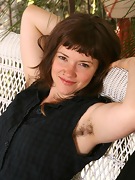 All natural Odette has a big hairy bush - picture #2