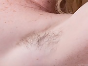 Hairy girl Lacey plays with her pretty pussy - picture #23