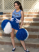 Hairy Sasha Yung's cheerleader routine - picture #8