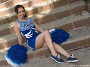 Hairy Sasha Yung's cheerleader routine - picture #17