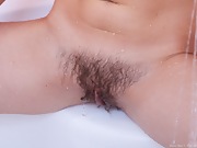 Elena May's hairy pussy in the shower - picture #2