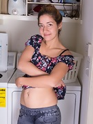 Doing laundry is fun for hairy woman Isabel - picture #6