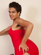 Yonique, the hairy woman in the red dress - picture #10