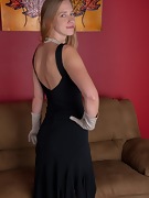 April strips from black dress to absolutely nude - picture #2