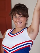 Sayge shows off cheerleading outfit and strips  - picture #9