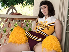 Barb is the perfect cheerleader for hairy girls 